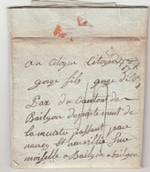 LAC DEB DE NANCY - S/pli De LORIENT - De 1797 - B/TB - Lettres & Documents