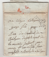 LAC DEB DE NANCY - S/pli De LORIENT - De 1797 - B/TB - Cartas & Documentos