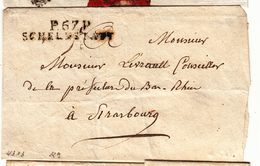 L P67P SCHELESTATT - 1815 - Pr Strasbourg - B/TB - Storia Postale