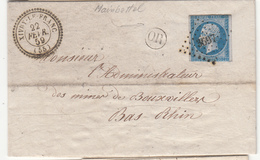 LAC N°14A - Obl. PC 3697 - T22 Xivry Le Franc - 22/Fev/59 + OR (Mainbottel) - Pr Bouxwiller - B/TB - Lettres & Documents