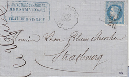 LSC N°29 - GC 3465 + Haguenau WIS ST 2° - (1869) - TB - Briefe U. Dokumente