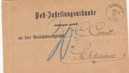 L Dambach - 1890 - Taxe 30 - TB - Storia Postale