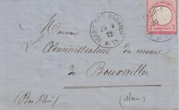 LAC N°4 - Obl. Markirch Bahnof - 25/2/72 - Pr Bouxwiller - TB - Cartas & Documentos