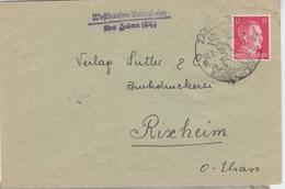 L 12pfg - Cachet Illustré - Zabern - 18/7/42 - Cachet Westhausen Knörsheim - TB - Cartas & Documentos