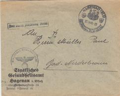 L Pli De HAGUENAU - Du 21/4/43 - Grd Cachet Illustré + Marques Alldes - TB - Lettres & Documents