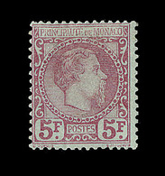 * N°10 - 5F Carmin S/verdâtre - Forte Charn. - Signé - TB - ...-1885 Préphilatélie