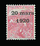 ** N°43 - 5F+5F Rose S/verdâtre - Signé Adam Et Marchand - TB - ...-1885 Préphilatélie
