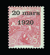 ** N°43 - 5F+5F Rose Vif S/verdâtre - Signé Calves - TB - ...-1885 Préphilatélie