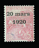 ** N°43 - 5F+5F Rose S/verdâtre - Certif. Calves - TB - ...-1885 Préphilatélie