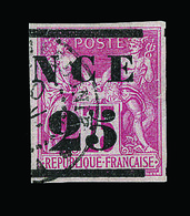 O N°5 - 25 S/75c Rose - TB - Vide