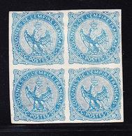 **/* N°4 - 20c Bleu - Bloc De 4 - Charn. S/la Paire Sup - TB - Eagle And Crown