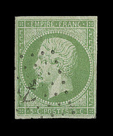 O N°8 - 5c Vert Jaune - Obl. Ancre - TB - Eagle And Crown