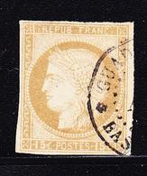 O N°19 - 15c Bistre - Obl. Basse Terre - Signé Engel - TB - Eagle And Crown