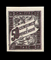 (*) N°23 - 50c Violet - Dble Impression En Noir - TB - Postage Due