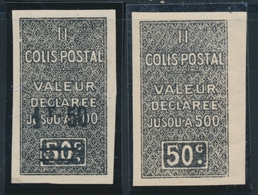 ** N°16b, 17a - TB - Postpaketten
