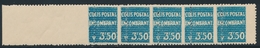 ** N°40a - Bde De 5 - BDF Complet + Piquage Décalé - TB - Postpaketten