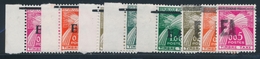 ** TIMBRES DE FRANCE SURCH. "EA" Taxe N°49/58 - 10 Valeurs - TB - Vide