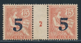 (*) N°34 - 5 S/15c - Paire Mill. 2 - TB - Autres & Non Classés