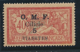 * N°94a - 5 Piastres S/40c Rouge Et Bleu - TB - Autres & Non Classés