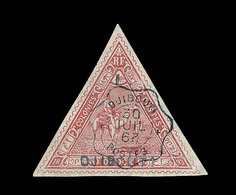 O N°4 - 5F Rouge - Belle Oblit. Avec Mill. Renversé - Signé A. Brun - TB - Other & Unclassified