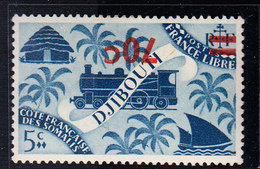 * N°256a - 70c S/5c Bleu Gris - Surch. Renversée - TB - Autres & Non Classés