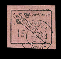 O N°14 - 15c Noir S/rose - Signé Brun/Marquelet - TB - Autres & Non Classés