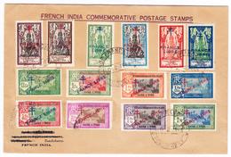 L N°160/67, 177/82 - Obl. Grd Cachet Inde Française - 6/2/46 - TB - Other & Unclassified