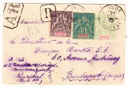 L EP N°4, 8 - Obl KARIKAL - 27/3/1912 - S/recom. - Pr Budapest B/TB - Other & Unclassified