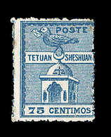 * POSTES LOCALES - TETOUAN à CHECHOUAN N°151 - 75c Bleu - B/TB - Vide