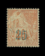 O N°6 - 25 S/40c Rouge Orange (1er Tirage Encre Bleu Pâle) - Signé - TB - Sonstige & Ohne Zuordnung