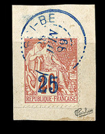 F N°6 - 25c S/40c Rouge Orange - Signé Calves - TB - Other & Unclassified