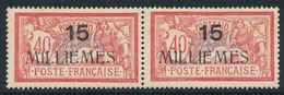 * N°44 - Paire - 15 Mill. S/40c - Rousseurs - Other & Unclassified