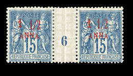 * N°3 - 1½a S/15c Bleu - Paire - Mill. 6 - TB - Other & Unclassified