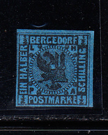 * N°2 - ½ Sh. - Noir Sur Bleu - TB - Bergedorf
