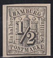 * N°1 - ½ Sh. Noir S/blanc - TB - Hambourg