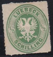 * N°8 - ½ Sh. Vert - Signé A. Brun - TB - Luebeck