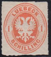 * N°9 - 1 Sh. Orange - Signé A. Brun - TB - Lübeck