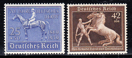 ** N°637, 639 - Ruban Brun - TB - Unused Stamps