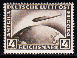 ** N°37 - 4 Mk Sépia - TB - Luchtpost & Zeppelin