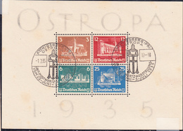 O N°3 - OSTROPA 1935 - Rousseurs - Blocks & Sheetlets