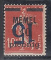 * N°38a - Surcharge Renversée - TB - Memel (Klaïpeda) 1923