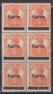 **/* N°5A - Bloc De 6 - 7½pf Orange - 2ème Tirage Dt Variété - 2 Ex* - TB - Autres & Non Classés