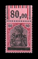 ** N°16 - 80p Rouge Et Noir S/rose - TB - Sonstige & Ohne Zuordnung