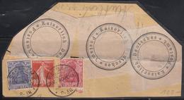 F France N°138 + Allemagne N°84/85 - Obl. Sasbach - 24/11/1919 - B/TB - Sonstige & Ohne Zuordnung