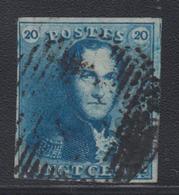 O N°2 - 20c Bleu Clair - TB - 1849 Hombreras