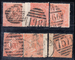 O N°32 - 4p Rouge-orange (x6) - Pl. 7, 8, 9, 11, 13, 14 - B/TB - Unused Stamps