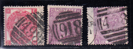 O N°33 - Pl. 6 + N°34 (x2) - Pl. 8 Et 9 - B/TB - Unused Stamps