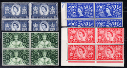 ** N°279/82 - Couronnement Elizabeth II - Blocs De 4 - TB - Unused Stamps