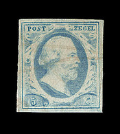 * N°1 - 5c Bleu - Signé Balasse - TB - Unused Stamps
