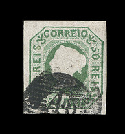 O N°3 - 50r. Vert - Signé Calves - TB - Unused Stamps